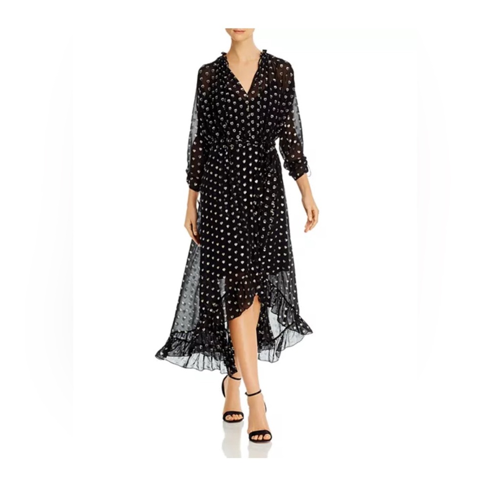 Shoshanna Black and Silver Dress